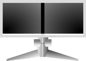 Dual Monitor Clip Art
